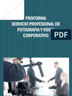 Proforma Foto Video Corporativo