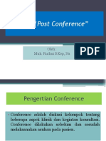 Pre Dan Post Conference