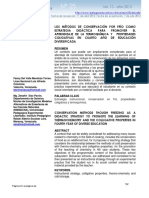 Dialnet LosMetodosDeConservacionPorFrioComoEstrategiaDidac 4414916 PDF