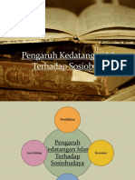 Pengaruh Kedatangan Islam Terhadap Sosiobudaya