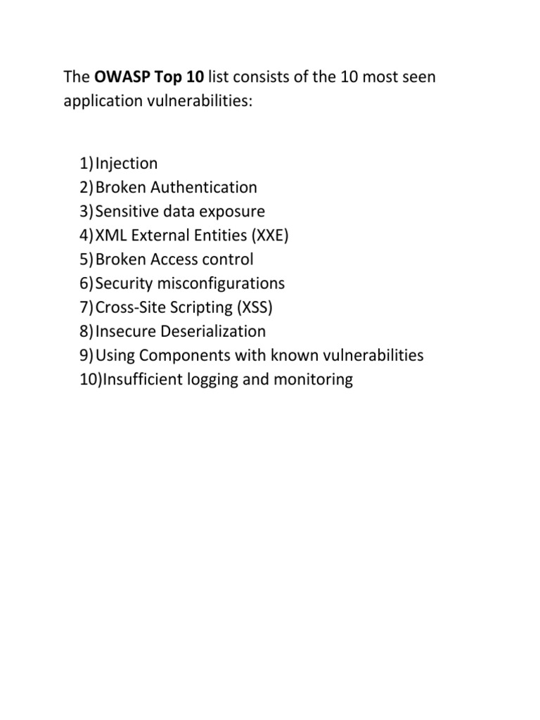 OWASP Top 10 PDF PDF