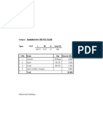 Quotation For 100 PCC SLAB: Subject