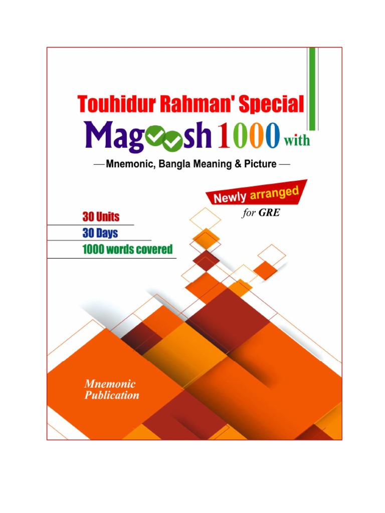 Magoosh 1000 By Touhidur Rahman Business