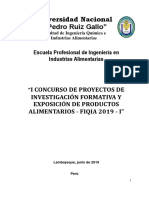 Bases Proy. de Investigación Formativa 2019 I.