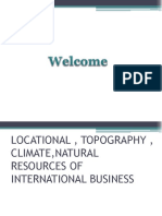 Factors Affecting International Business: Location, Climate, Resources