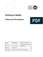 Working at Height Policy Procedure