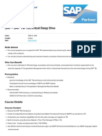 Sap TM Technical Deep Dive PDF