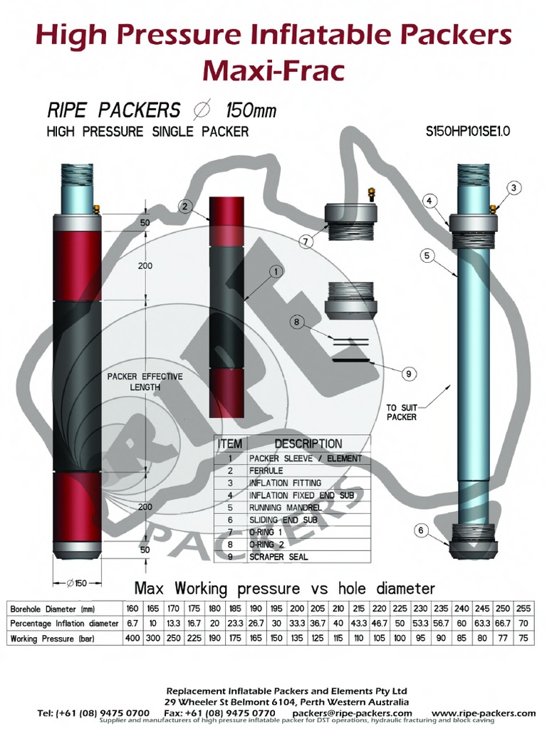 High Pressure Inflatable Packers | PDF