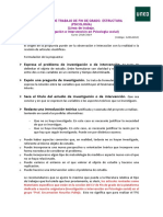 Propuesta TFG Psicología Social sobre relación entre variables en contexto determinado