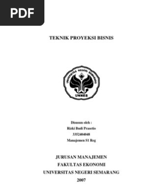 Resume Teknik Proyeksi Bisnis