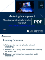 Managing Marketing Implementation and Control