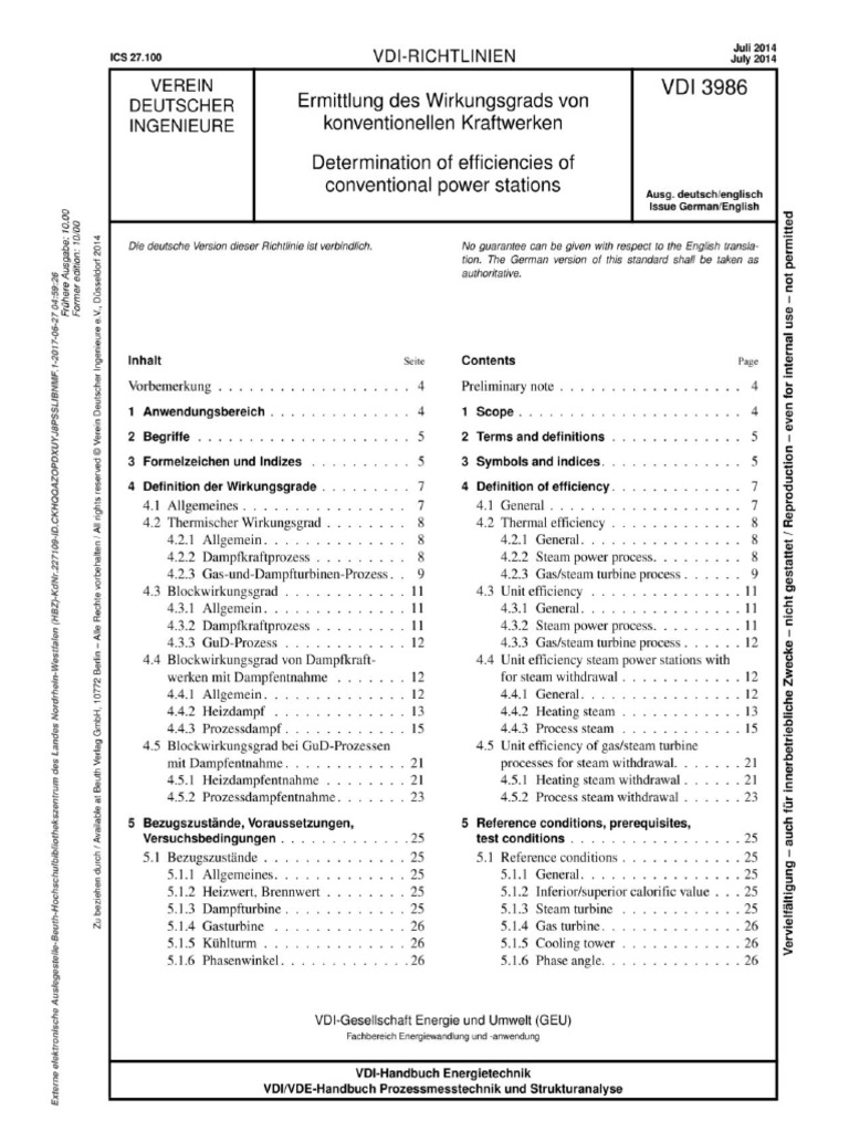 Vdi 3986 (2014-07-00) | PDF