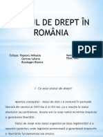 Statul de Drept in Romania
