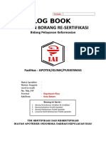 BORANG LOG BOOK RESERTIFIKASI UNTUK RUMAH SAKIT (VERSI 2.0) - share