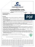 Prova Objetiva 395 Engenheiro Civil