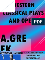 Western Classical Plays and Opera 1