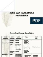 Jenis Dan Rancangan Penelitian