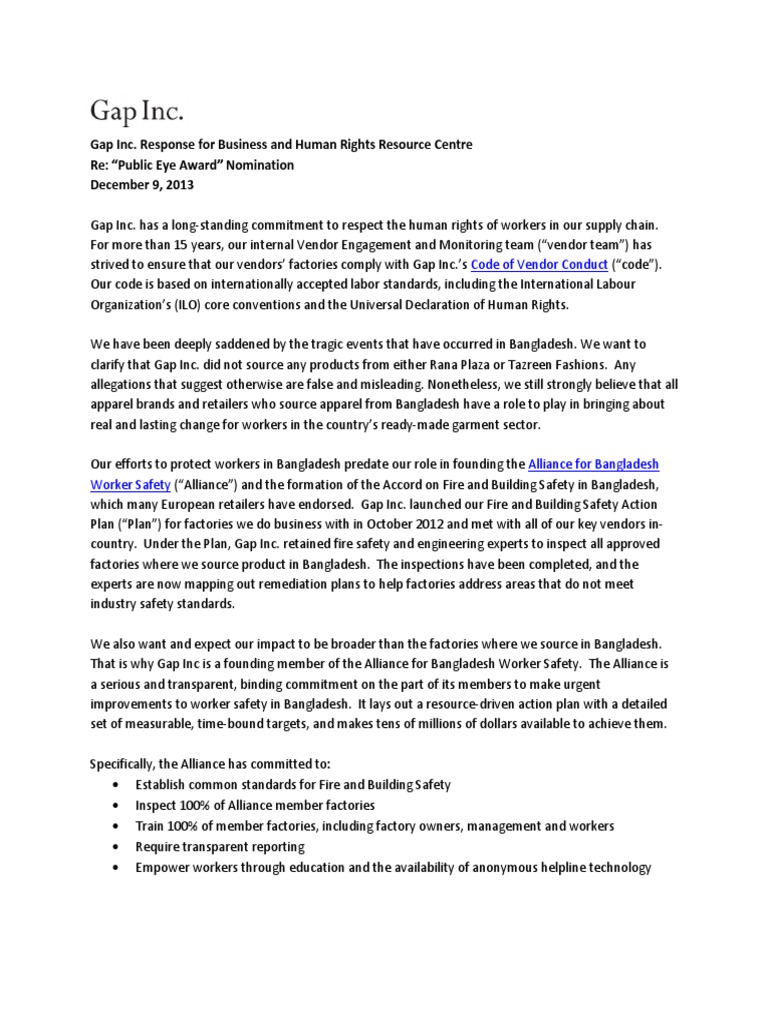 gap inc human resources