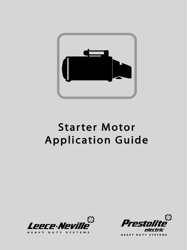 ミサ 01 B Heavy Duty Application Guide Starter Motors | PDF | Vehicles