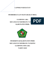 Pemberdayaan Masyarakat Desa Gampong Ara Kec. Kembang Tanjong Kab. Pidie THN 2019