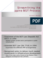 Streamlining The Philippine BOT Process