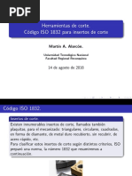 Nomenclatura de Insertos de Corte ISO 1832 | PDF | Acero | Latón