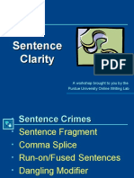 WRIT104 Sentence Clarity New