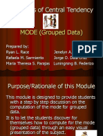Mode (Grouped Data)