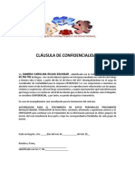 Clausula de Confidencialidad PDF