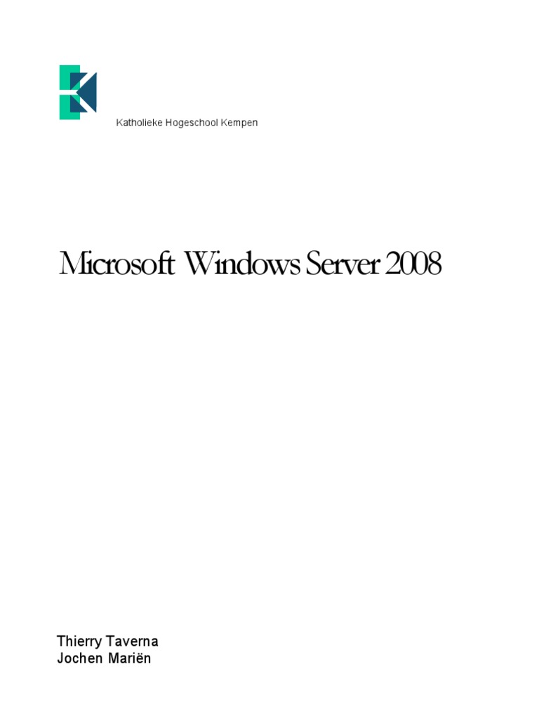 Windows Server 2008 | PDF