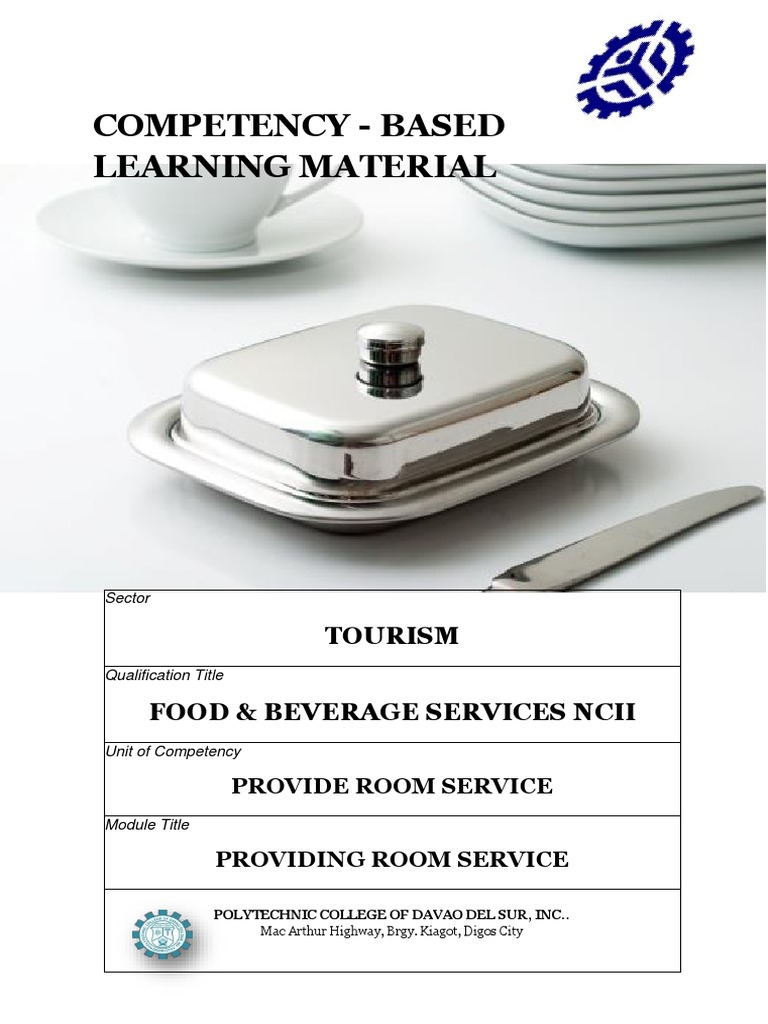 Room Service Training Module NCII | PDF | Restaurants | Menu