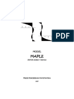 MODUL MAPLE. UNTUK AlJabar & Kalkulus PRODI PENDIDIKAN MATEMATIKA PDF