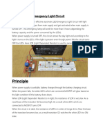 Automatic LED Emergency Light Circuit