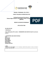 BEEHIVE Accelarator Programme - Application Form