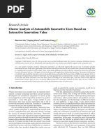 Cluster Analysis of Automobile Innovative Users 