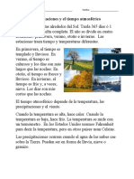 Las Estaciones y El Tiempo Atmosférico