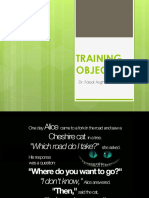 Training objectives