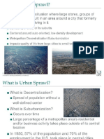 urban sprawl