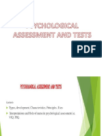 Psychology Assessment and Tests