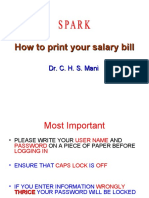 How to Print Your Salary Bill