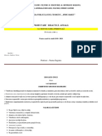 Proiectarea de Lunga Durata Dezvoltarea Personala Clasa aXI