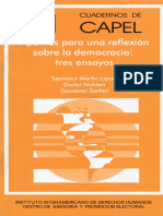 Apuntes para Una Reflexión Sobre La Democracia - Capel PDF