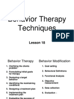 L18 Behavior Therapy Techniques