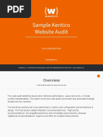 Wakefly Kentico Site Audit Sample