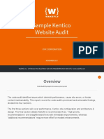 Wakefly Kentico Site Audit Sample