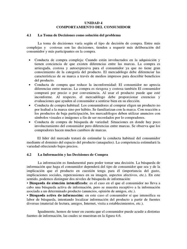 Comportamiento del Consumidor y Decisiones | PDF | Los consumidores ...