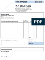 GST Invoice Format Word