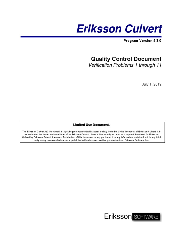 Eriksson Culvert QC Document PDF | PDF | Beam (Structure) | Civil ...
