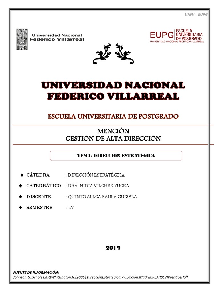 Mapa Conceptual Dirección Estrategica Pdf Planificación Estratégica