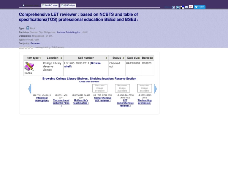 Comprehensive LET Reviewer Guide | PDF
